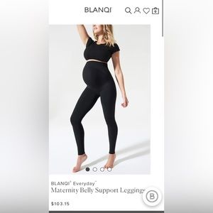 NWOT Blanqi Everyday maternity black leggings. Size XXL
